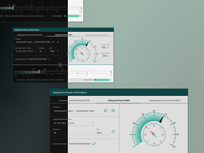 Tablet & Desktop UI - Dark & Light Theme adaptivedesign compass defense desktopui in vehicle device responsivedesign speed speedometer tablet ui tabletui ui userinterface