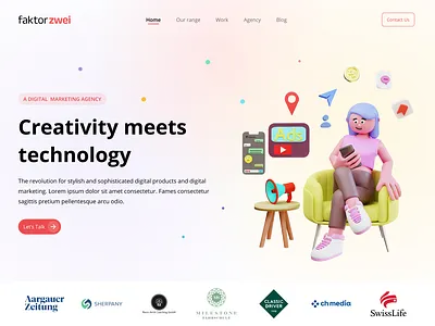 Home page Banner animation prototype ui ui designer ux designer