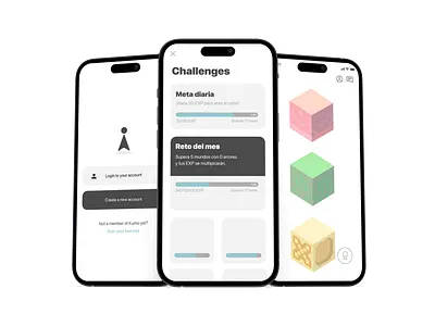 Mock up for "Kumo" app design productdesign research ui ux videogame