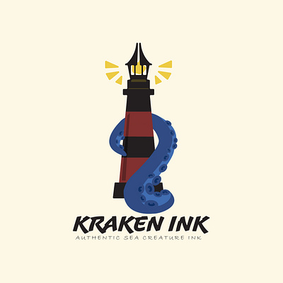 Kraken Ink Logo Design branding design graphic design illustration logo logo design vector