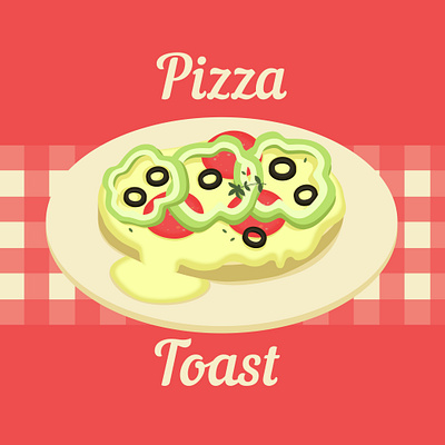 Toast illustration (Breakfast) blog branding design flat illustration food art food illustration graphic design illustration vector
