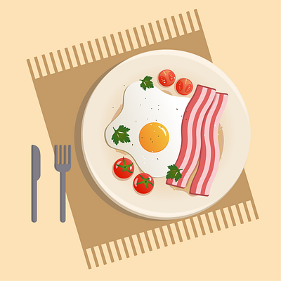 Breakfast illustration artwork blog branding design flat illustration food food art food illustration graphic design illustration vector vector graphics