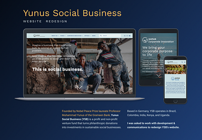 Yunus Social Business (2020) Website Redesign branding equality human rights information architecture ngo redesign social business ui design ux design website