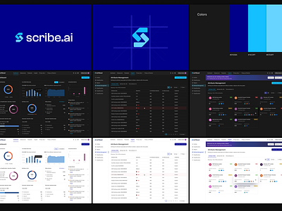 Scribe Saas Databook dashboard activities application b2b branding cards ui charts components dashboard databook design system logo product design saas sales tables ui design ux visual design visualization website