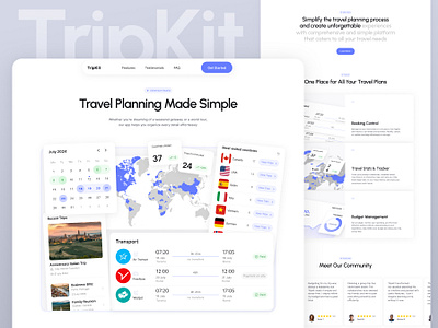 Travel App SAAS Landing app booking dashboard design home page landing landing page saas tickets travel travel app travel dashboard travel landing traveling trip ui ui ux design ux website website design