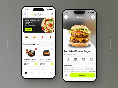 Foodone - Food Delivery App app design clean delivery app design food food app food delivery food delivery app mobile mobile app mobile app design mobile design restaurant restaurant app ui ui design uiux ux