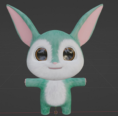 Bunny 3d 3d design animation blender character game art gameart maya rigging