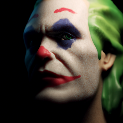 Joker 3d 3d design animation blender character design game art maya