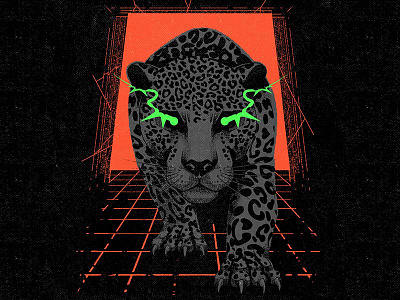 Illustration for The Amazons band black book cartoon cd character design graphic design illustration jaguar music panther poster skull vector vinyl