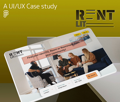 RentLite- UI/UX Casestudy casestudy community figma product design social ui ux