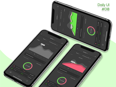 Daily UI 018- Analytics chart animation app daily dailyui design designer figma iux mobile prototype ui uiux vector