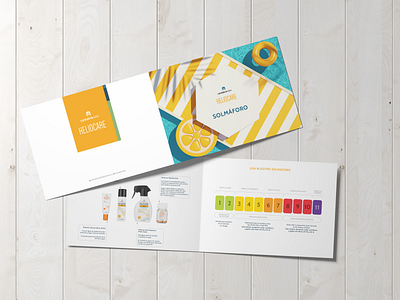 Heliocare - Brochure bifold brochure chart design editorial editorial design graphic graphic design leaflet products sun protection