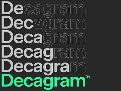 Decagram Typeface modern