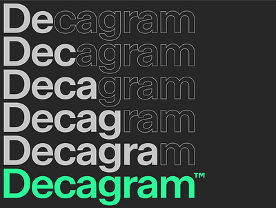 Decagram Typeface modern