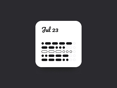 Morse Code Clock clock code design ios widget minimalist mobile design morse morse code time ui widget