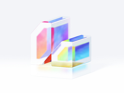 My Personal Logo: In 3D 3d agency blok branding cool design freelance geometric glass h letter logo modern personal transparent
