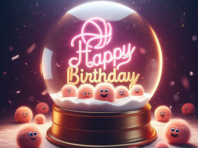 Happy Dribbble's 15th Birthday! 🎉 3d animation birthday dribbbleweeklywarmup graphic design happy party pink