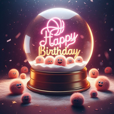 Happy Dribbble's 15th Birthday! 🎉 3d animation birthday dribbbleweeklywarmup graphic design happy party pink