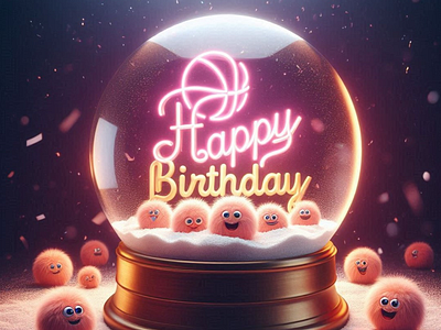 Happy Dribbble's 15th Birthday! 🎉 3d animation birthday dribbbleweeklywarmup graphic design happy party pink