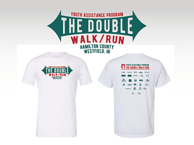 The Double Walk/Run tee. branding design graphic design logo t shirt tee