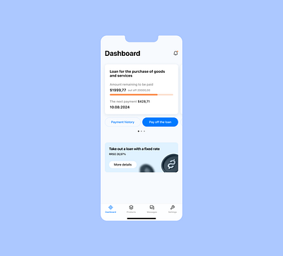 Banking App / Credit Score banking credit mobile app ui ux