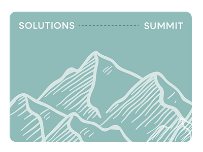 Solutions summit branding design graphic design vector