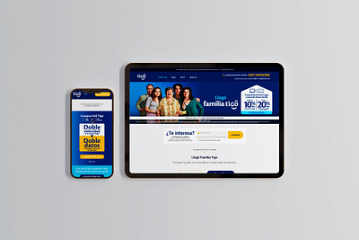 TIGO Landing page ads art direction copywriting research ui ux web design