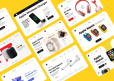 Website Design - Landing page - Web Design - Product Design apple product design apple website design e commerce website design landing page ui m haseeb product design shopify landing page shopify landing page design shopify store shopify website design ui ux design web app design websdesign website design