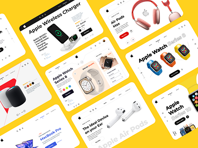 Website Design - Landing page - Web Design - Product Design apple product design apple website design e commerce website design landing page ui m haseeb product design shopify landing page shopify landing page design shopify store shopify website design ui ux design web app design websdesign website design