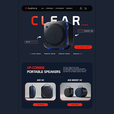 Speaker Store Ecommerce Website custom ecommerce website ecom speaker store ecommerce website modern ecommerce store online speaker store portable speaker speaker ecommerce website speaker website ui uiux