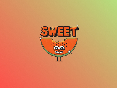 "Sweet like watermelon." animation branding cartoon character characterdesign creative design graphic design illustration illustrator logo mascotdesign motion graphics summer vector vibes visualarts watermelon