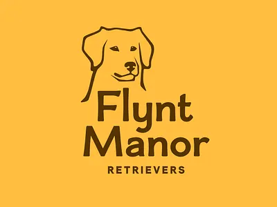 Retriever Logo branding dog dog logo kennel logo retriever