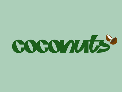 Coconuts coco coconut coconuts lettering logo nut nuts wordmark
