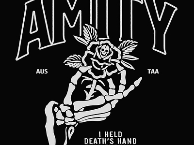 The Amity Affliction - Death's Hand Merch band merch design graphicdesign illustration merch merch design metalcore tattoo