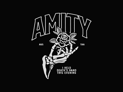 The Amity Affliction - Death's Hand Merch band merch design graphicdesign illustration merch merch design metalcore tattoo
