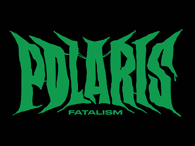 Polaris Logo apparel band merch branding design graphicdesign illustration logo merch music typography