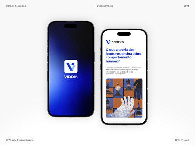 Rebrand | VIDDIA brand branding design gradient graphic design logo mockup rebrand rebranding site vector website