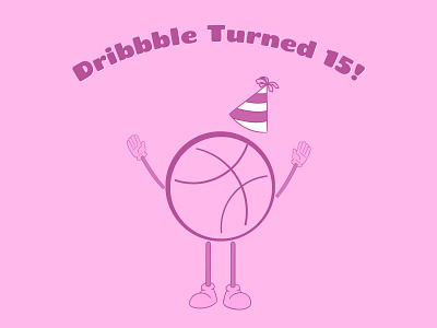 Happy 15th anniversary Dribbble! anniversary canva dribbble dribbble turned 15