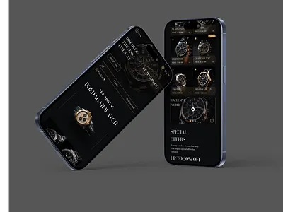 Watch Store Mobile App app application design figma mobile app mockup product design prototype store testing ui ui design user interface ux ux design ux research watch store