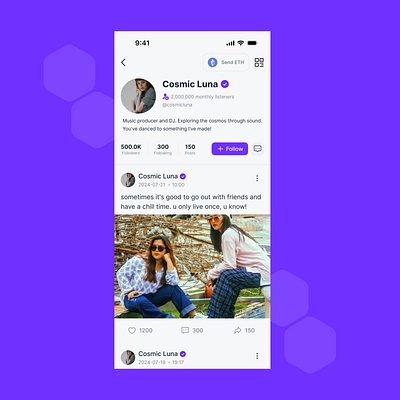 A decentralized social media app