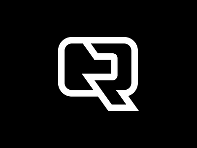 QR Monogram Logo icon line logo modern logo monogram monoline pictorial mark qr logo rq logo simple logo
