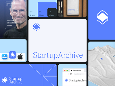 StartupArchive | Brand brand branding design identity illustration logo people startup typography ui web