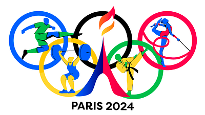 Paris 2024 Redesign design graphic design illustration logo typography