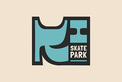 Kent Island Skatepark brand branding design graphic design icon illustration logo retro skateboarding skatepark vintage