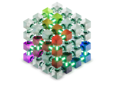 Backlog Illustration Process (Dependencies) 3d blender data dependencies dependency glowing graph illustration isometric network process relationships task web