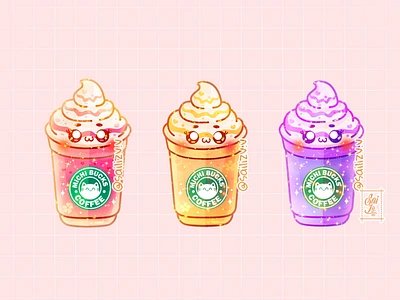 Frappuccino de sailizv.v adorable adorable lovely artwork concept creative cute art design digitalart illustration