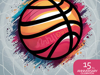 15th anniversary celebration of dribbble. absract adobe art behance branding design designer designinspiration dribbble graphic graphic design graphicdesigner illustration illustrator india kerala logo logodesign poster vector