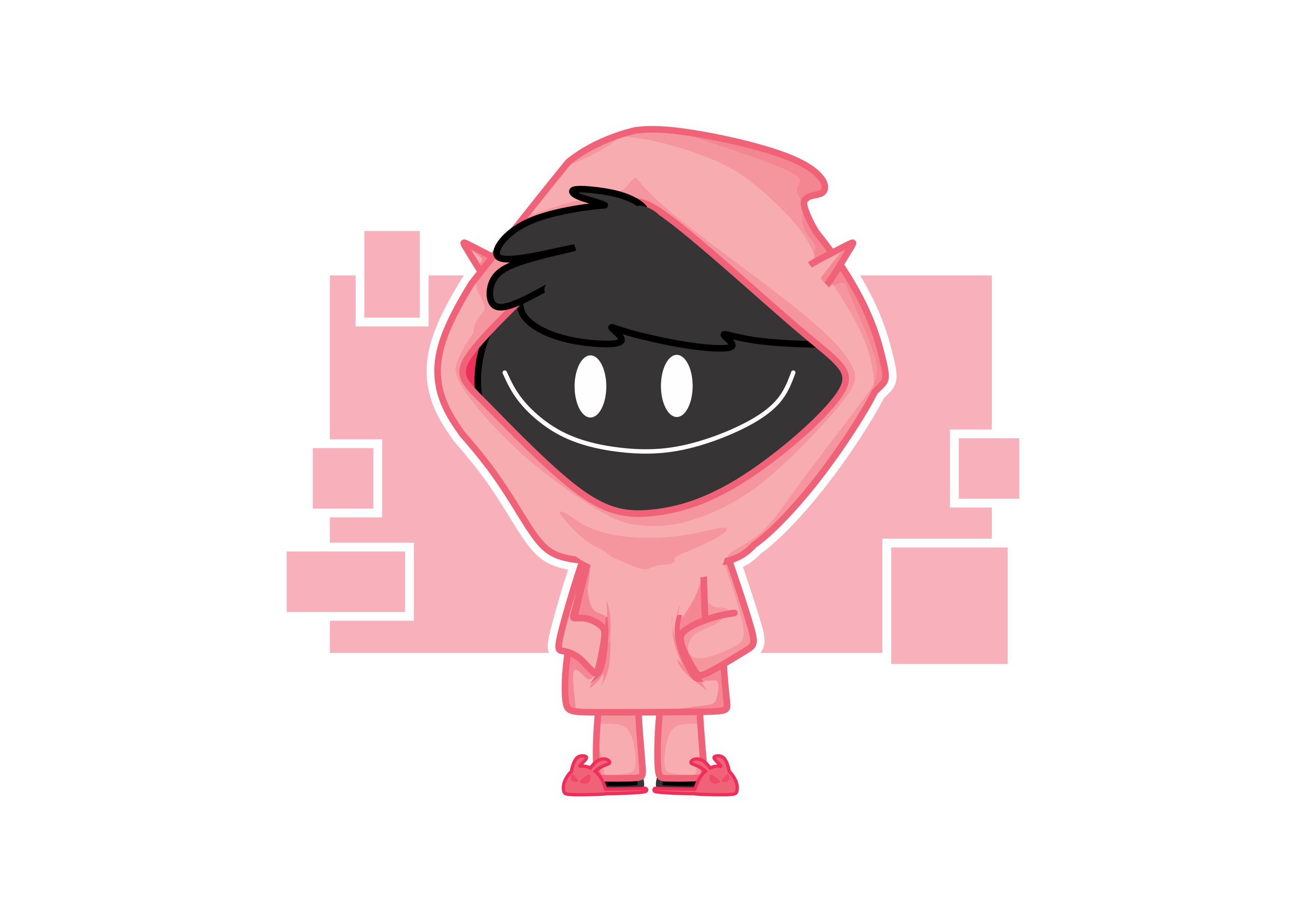 Pink Avatar avatar cartoon character character design cute illustration pink vector