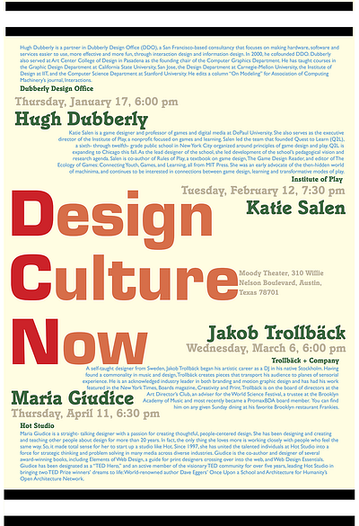 Design Culture Now Poster graphic design poster design typography typography i