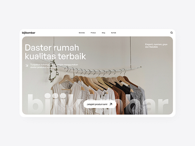 Bijikembar - Dress/Homedress Fashion Website company fashion ui website